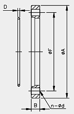 Свободный фланец ISO-K (LF) DN 100, № 7729, углеродистая сталь